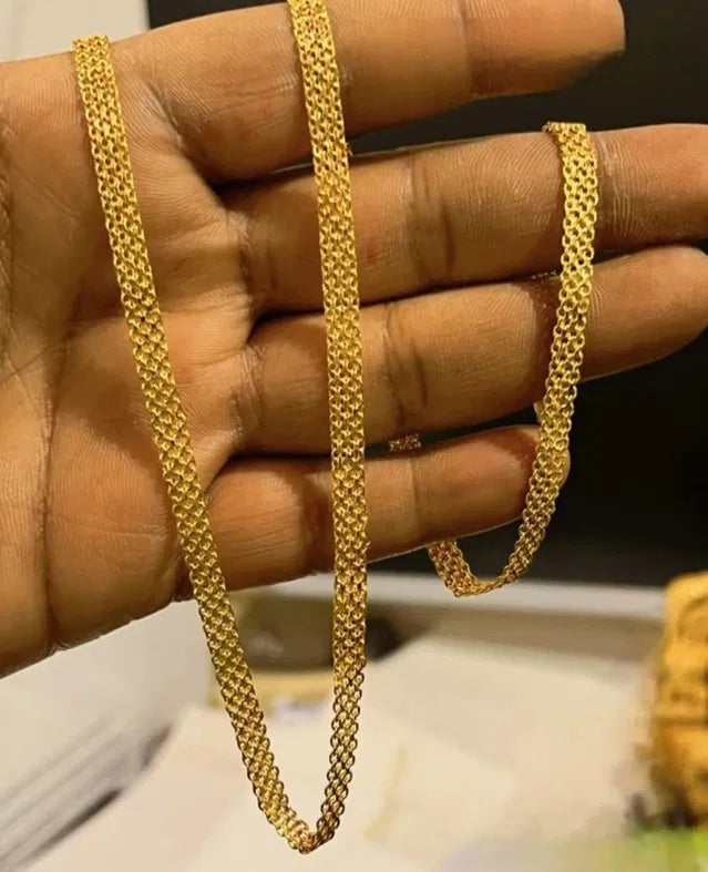 Artificial gold chain